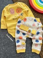 بادی و شلوار و کلاه وروجک کد A0005