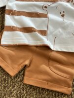 تیشرت و شلوارک خرس راه راه کد K0166 - Image 4