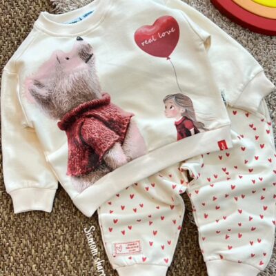 بلوز و شلوار خرس قلبی کد C0333